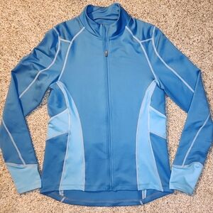 Novara Cycling bicycling Jacket Workout Teal reflective Med